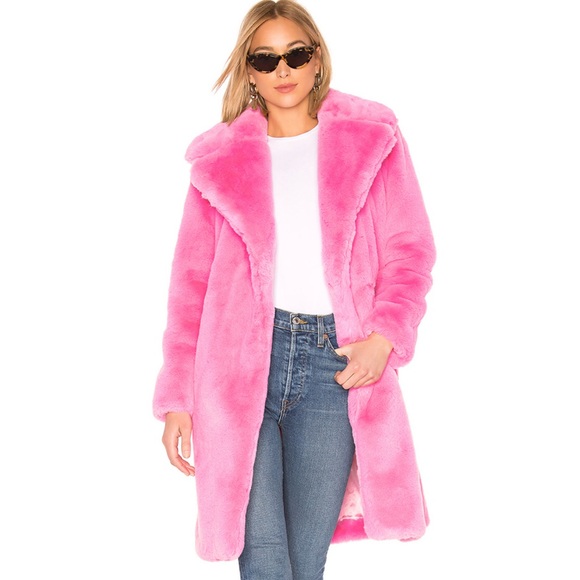 Faux Fur Bubblegum Pink Coat 